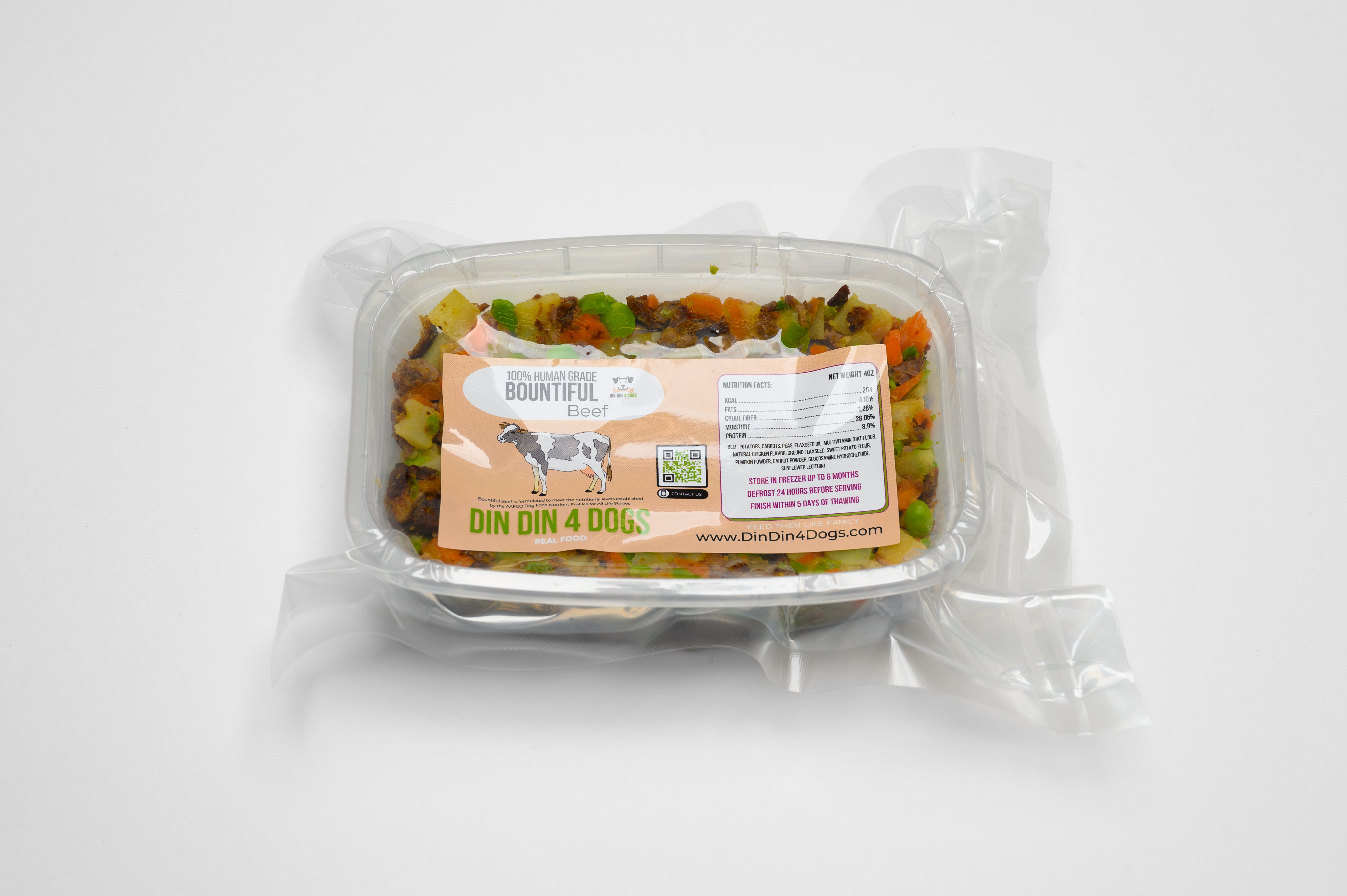 Small Breed - Bountiful Beef,  case includes 30, 4oz meals