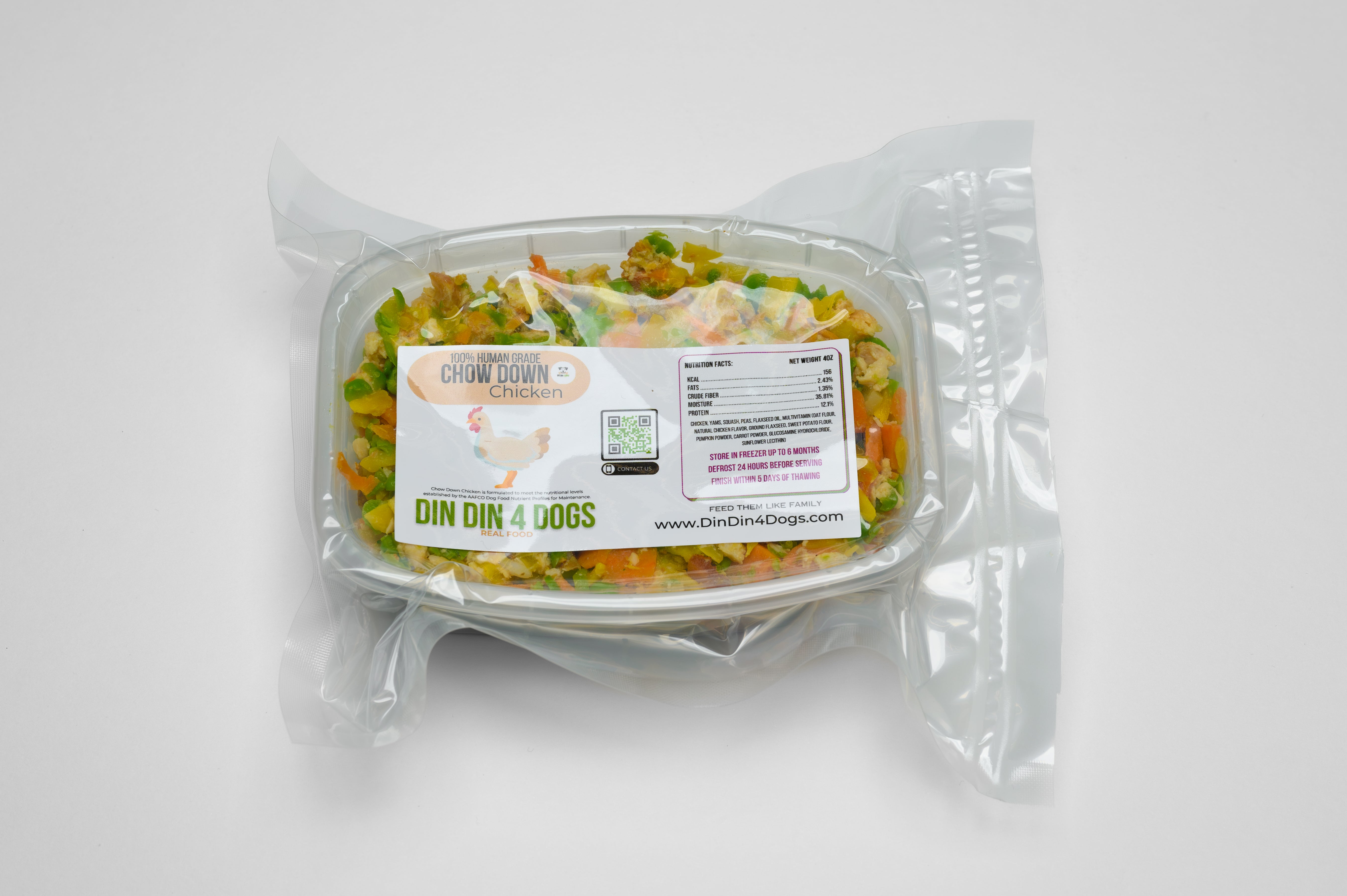 Small Breed - Chow Down Chicken, case includes 30, 4oz meals