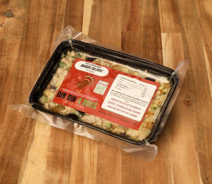 Tasty Turkey - case includes 24, 8oz meals - Din Din 4 Dogs